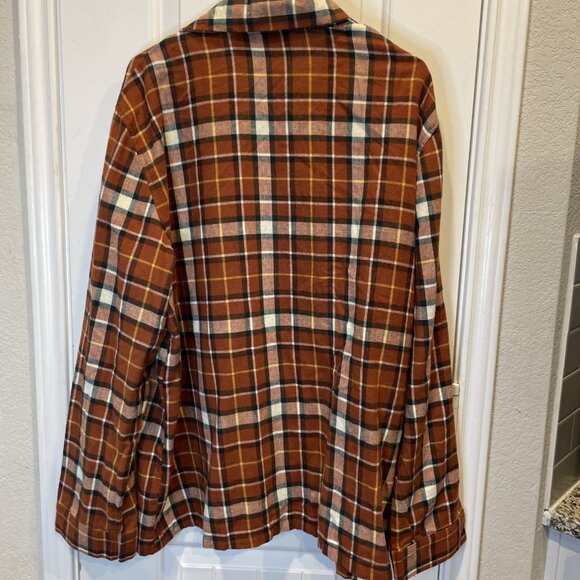 Vintage LL Bean Flannel Shirt Plaid Mens XL 100% Cotton 90s Lumberjack Grunge - Picture 8 of 10